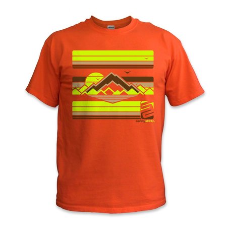 SAFETYSHIRTZ The High Country High Visibility Tee, Orange, 3XL 67010101XXXL